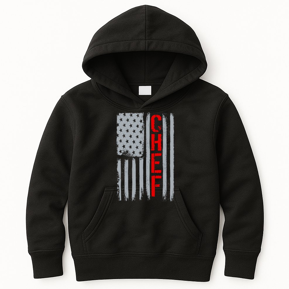 American Chef USA Flag Kids Hoodie