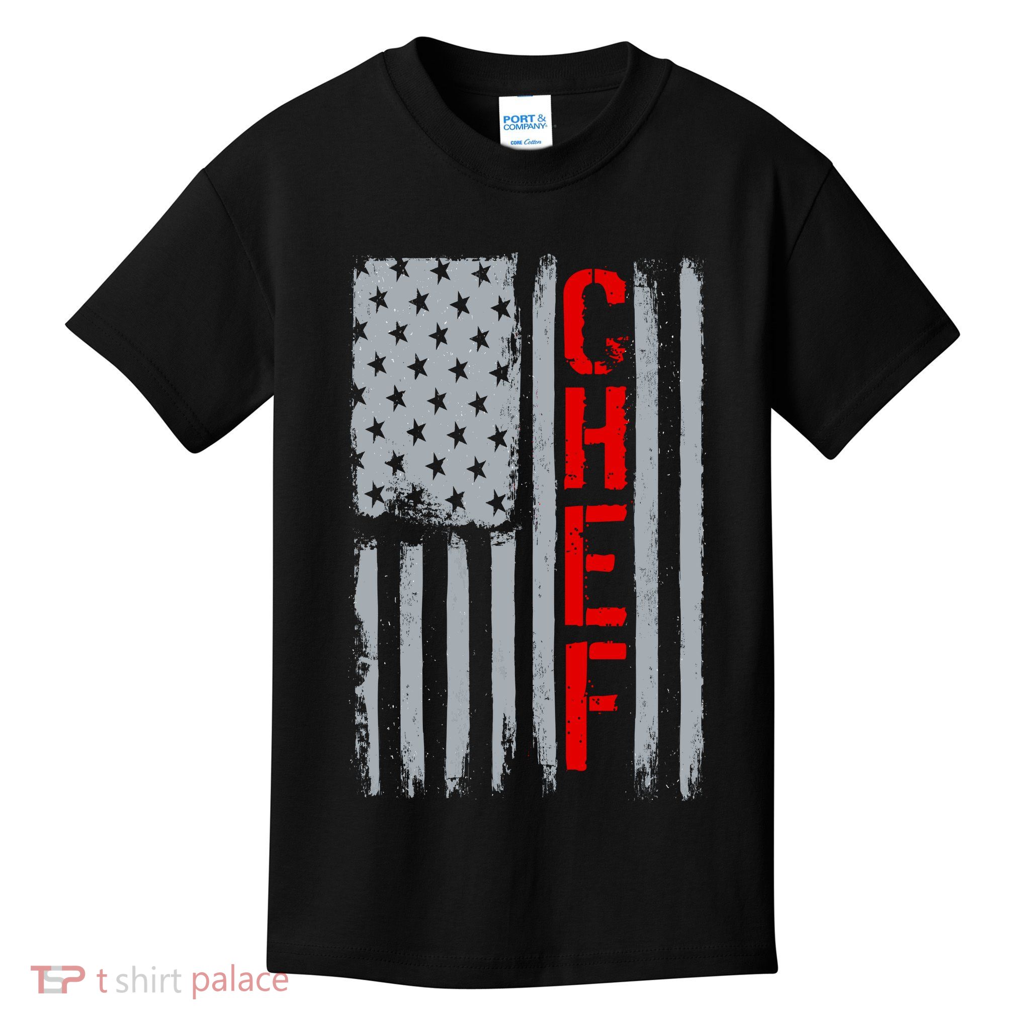 American Chef USA Flag Kids T-Shirt