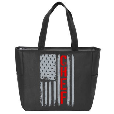 American Chef USA Flag Zip Tote Bag