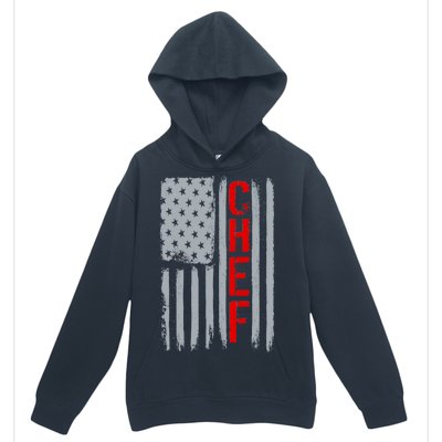 American Chef USA Flag Urban Pullover Hoodie