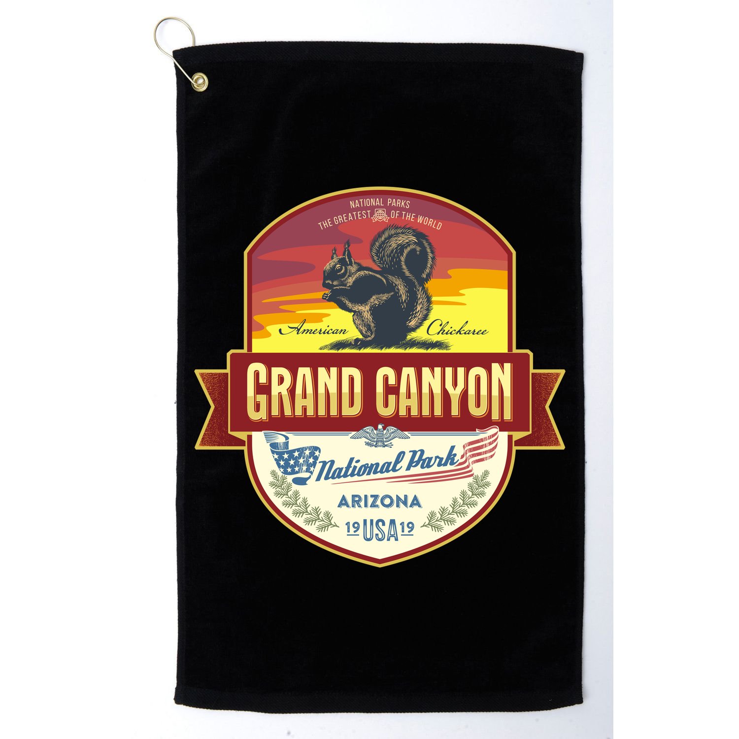 American Chickaree Grand Canyon National Park Golf Towel