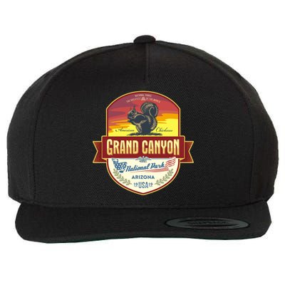 American Chickaree Grand Canyon National Park Wool Snapback Cap