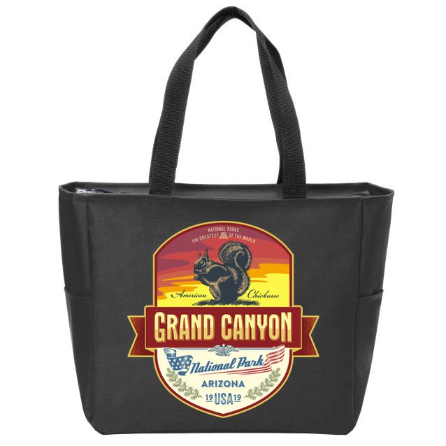 American Chickaree Grand Canyon National Park Zip Tote Bag