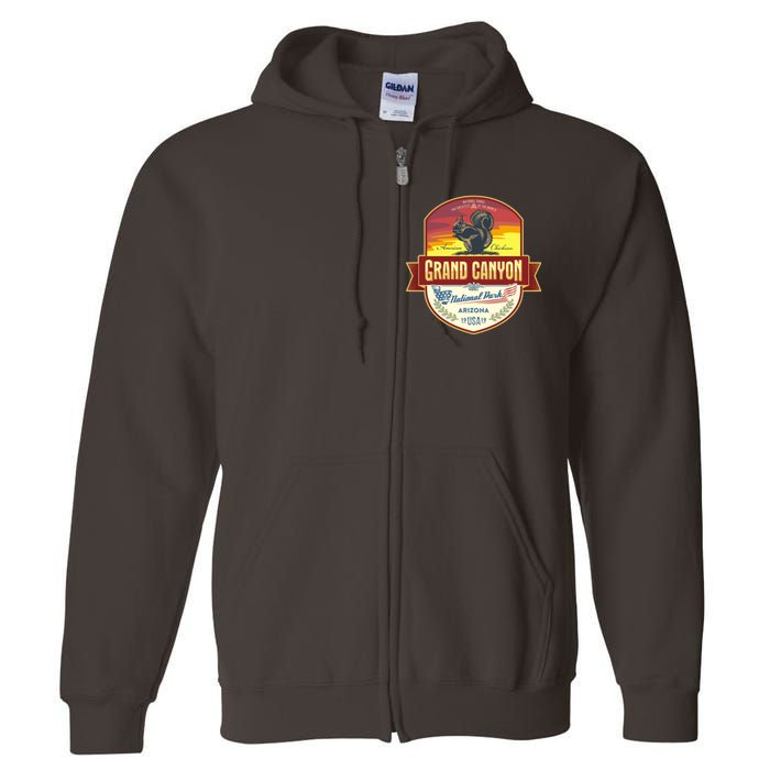 American Chickaree Grand Canyon National Park Full Zip Hoodie