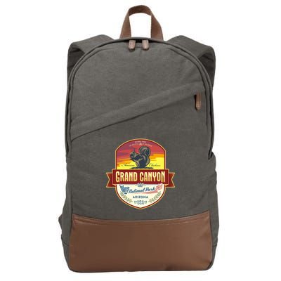 American Chickaree Grand Canyon National Park Cotton Canvas Backpack