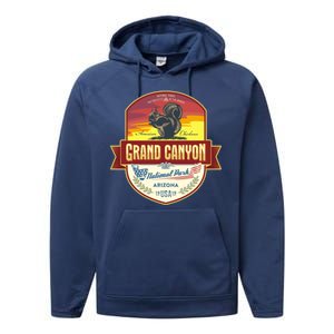 American Chickaree Grand Canyon National Park Performance Fleece Hoodie