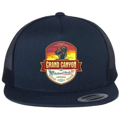 American Chickaree Grand Canyon National Park Flat Bill Trucker Hat