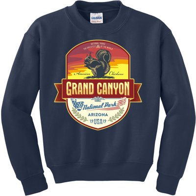 American Chickaree Grand Canyon National Park Kids Sweatshirt