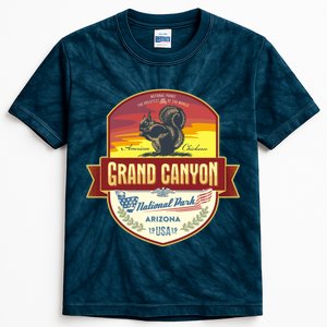 American Chickaree Grand Canyon National Park Kids Tie-Dye T-Shirt