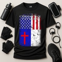 American Christian Patriot Red Cross Cooling Performance Crew T-Shirt
