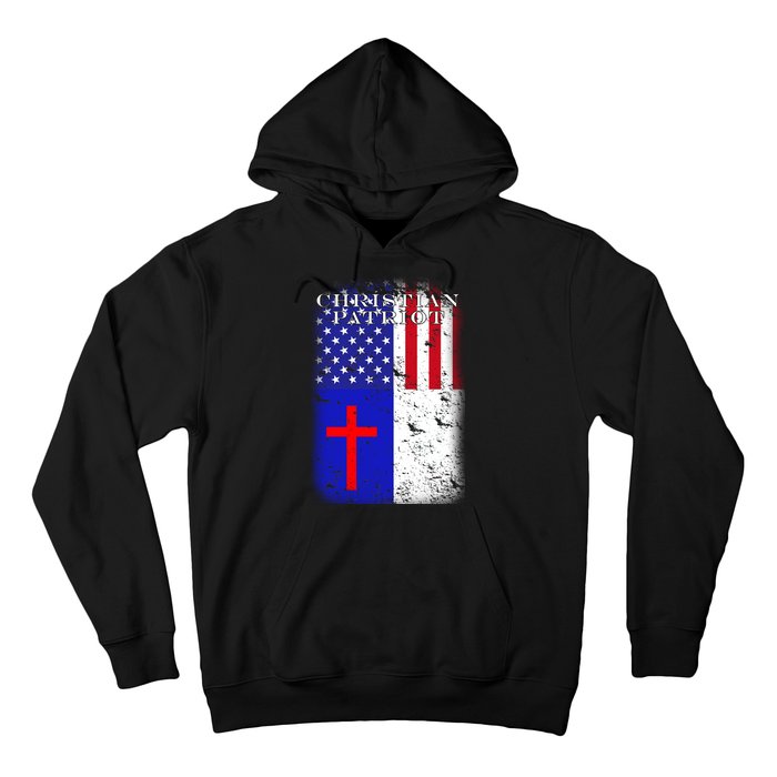 American Christian Patriot Red Cross Hoodie