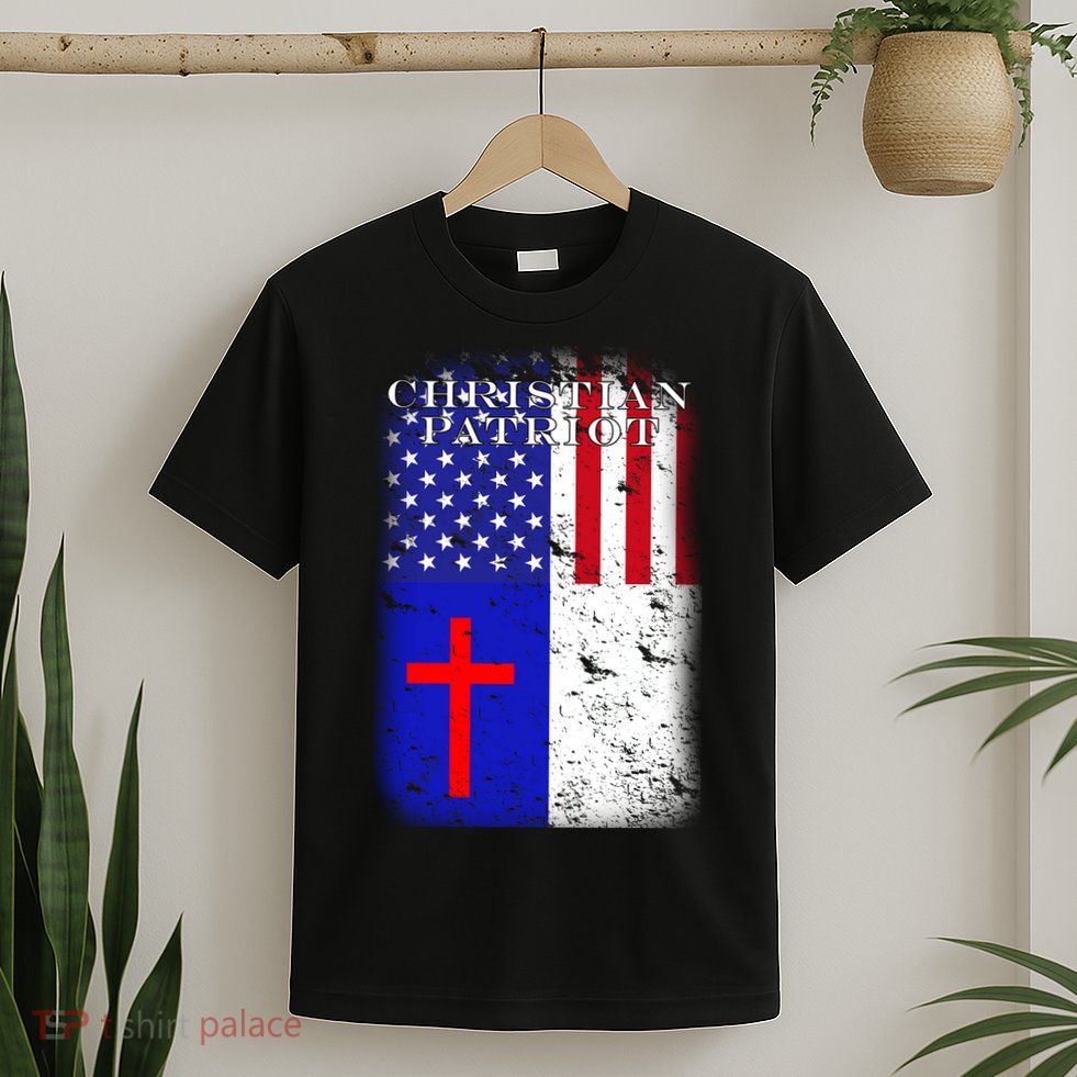 American Christian Patriot Red Cross T-Shirt