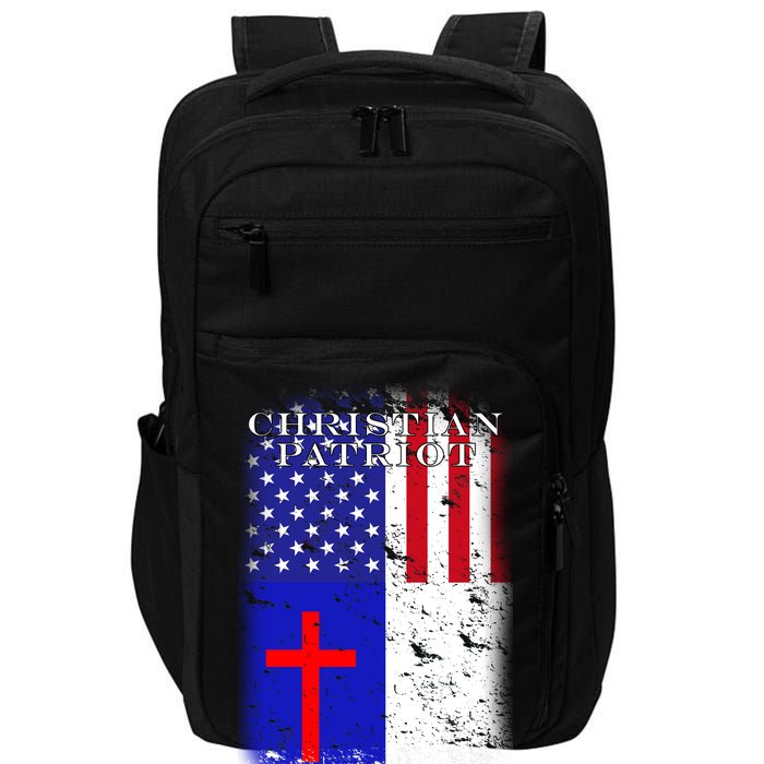 American Christian Patriot Red Cross Impact Tech Backpack