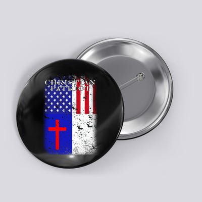 American Christian Patriot Red Cross Button