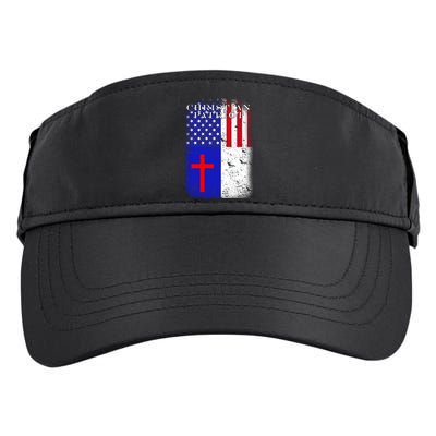 American Christian Patriot Red Cross Adult Drive Performance Visor