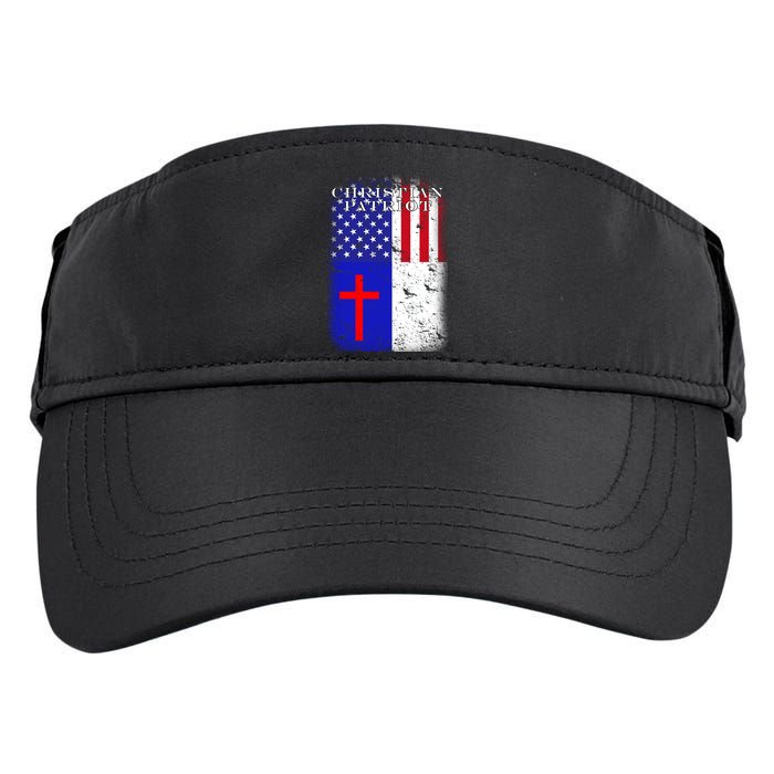 American Christian Patriot Red Cross Adult Drive Performance Visor