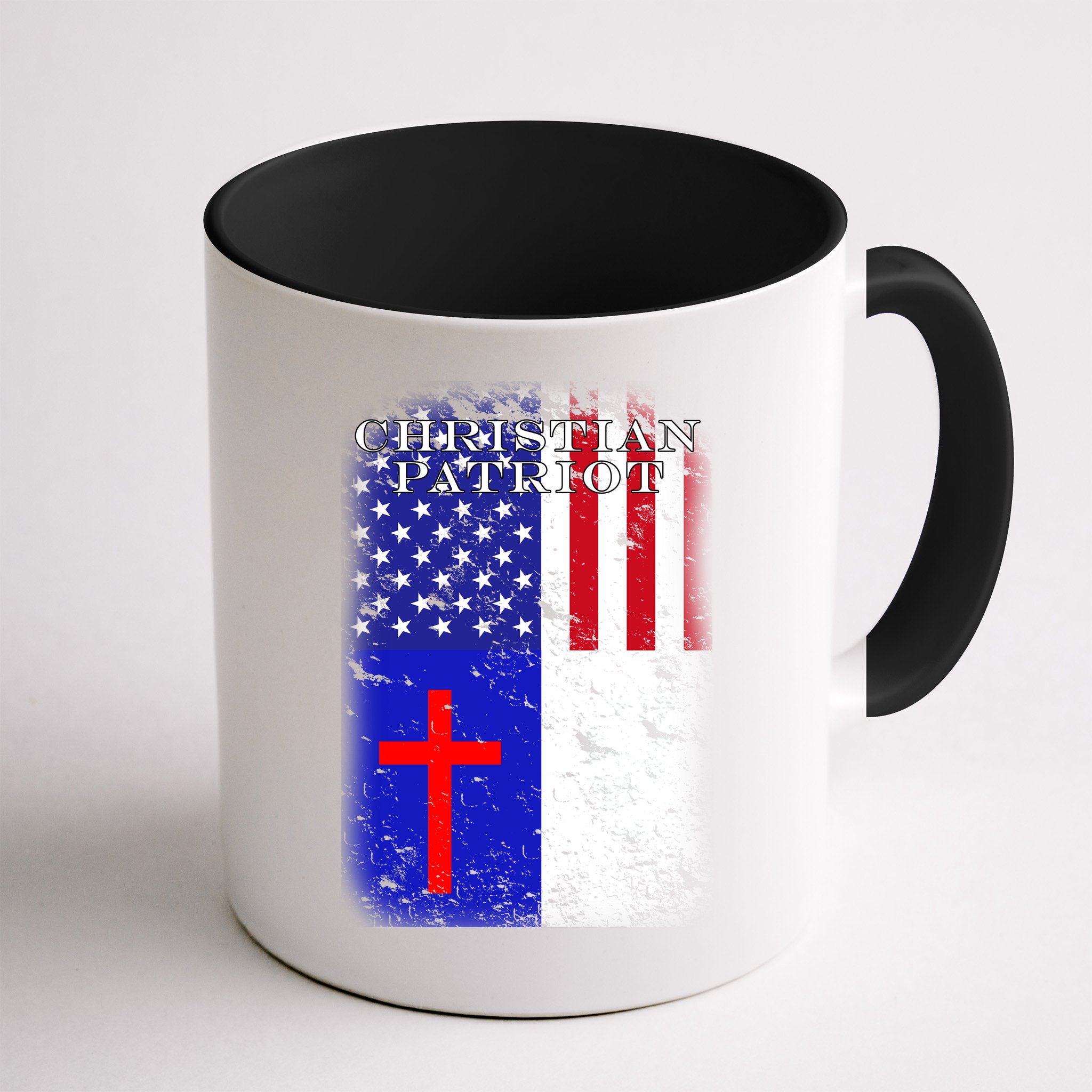American Christian Patriot Red Cross Mug