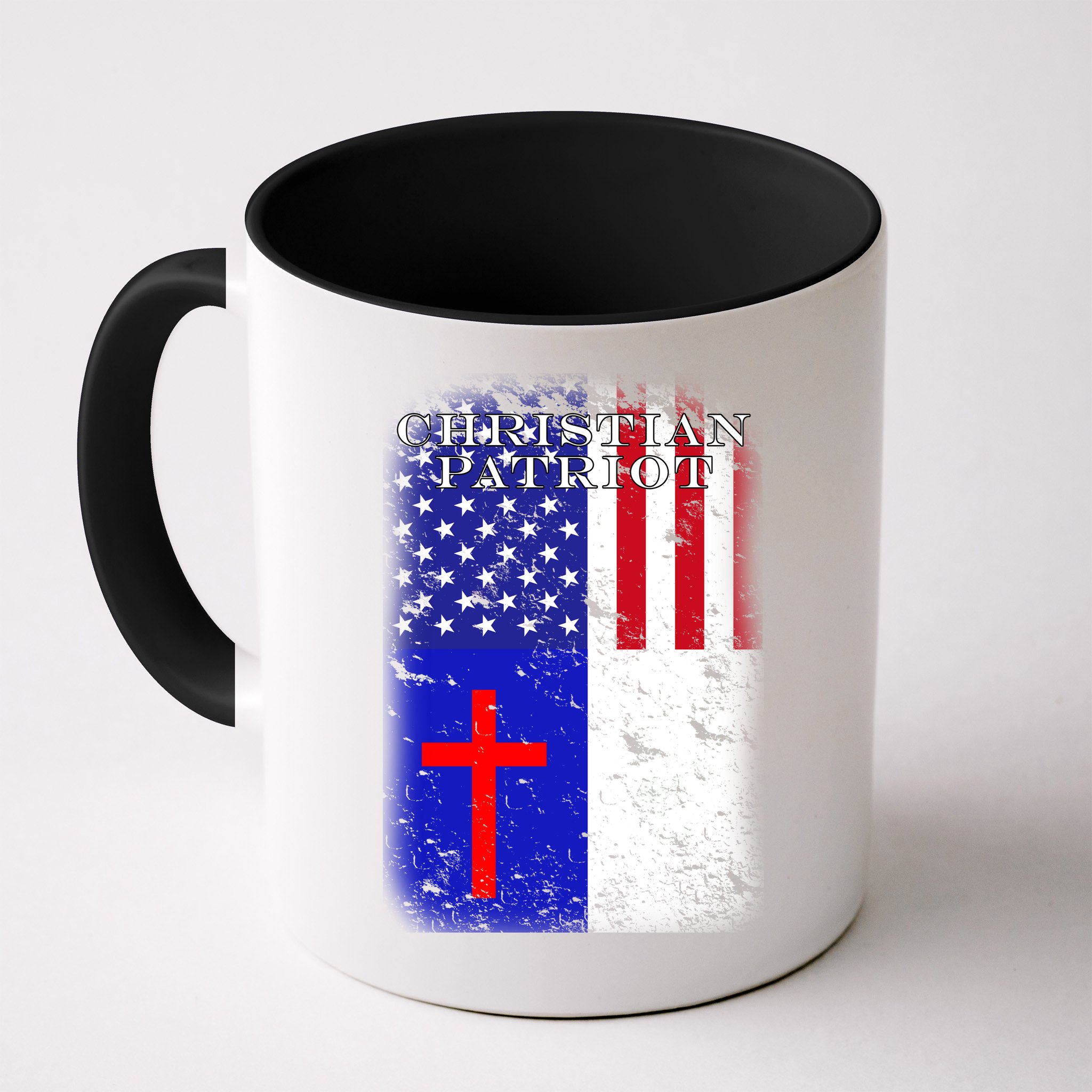 American Christian Patriot Red Cross Mug