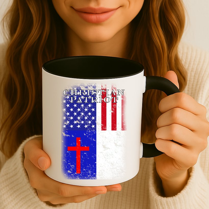 American Christian Patriot Red Cross Mug