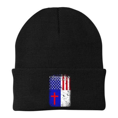 American Christian Patriot Red Cross Beanie