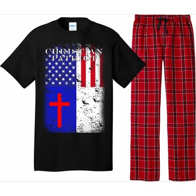 American Christian Patriot Red Cross Pajama Set