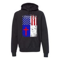 American Christian Patriot Red Cross Premium Hoodie