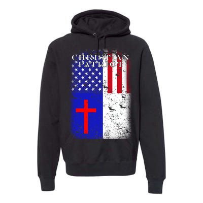 American Christian Patriot Red Cross Premium Hoodie