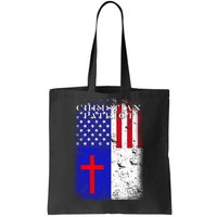 American Christian Patriot Red Cross Tote Bag