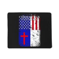 American Christian Patriot Red Cross Mousepad