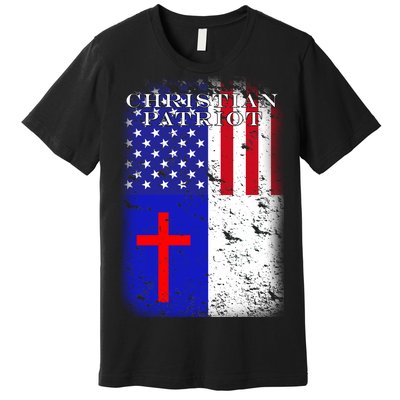 American Christian Patriot Red Cross Premium T-Shirt