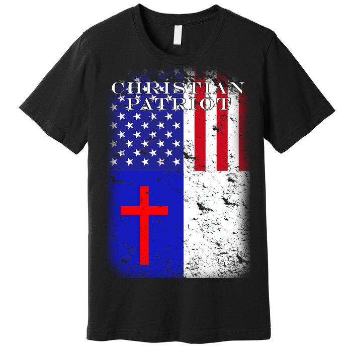 American Christian Patriot Red Cross Premium T-Shirt