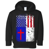 American Christian Patriot Red Cross Toddler Hoodie