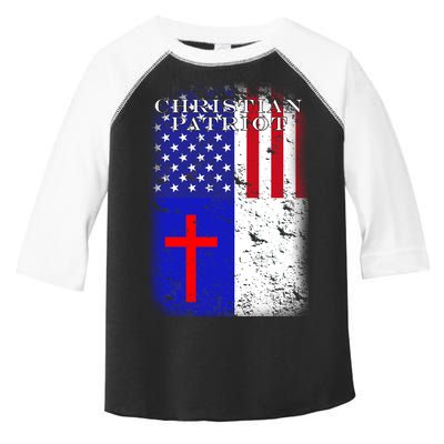 American Christian Patriot Red Cross Toddler Fine Jersey T-Shirt