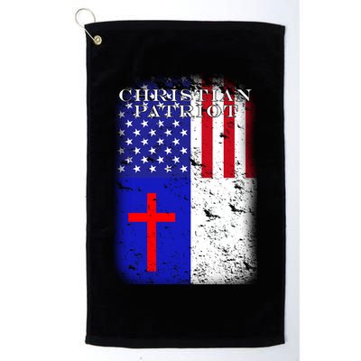 American Christian Patriot Red Cross Golf Towel