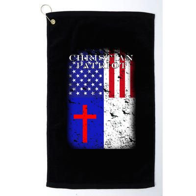 American Christian Patriot Red Cross Platinum Collection Golf Towel