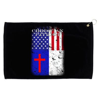 American Christian Patriot Red Cross Grommeted Golf Towel