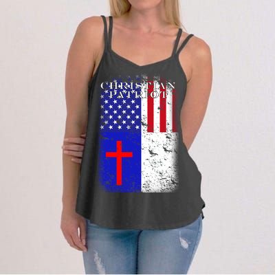 American Christian Patriot Red Cross Women's Strappy Tank