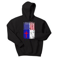 American Christian Patriot Red Cross Kids Hoodie