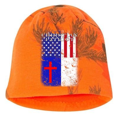 American Christian Patriot Red Cross Kati - Camo Knit Beanie