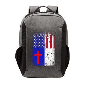 American Christian Patriot Red Cross Vector Backpack