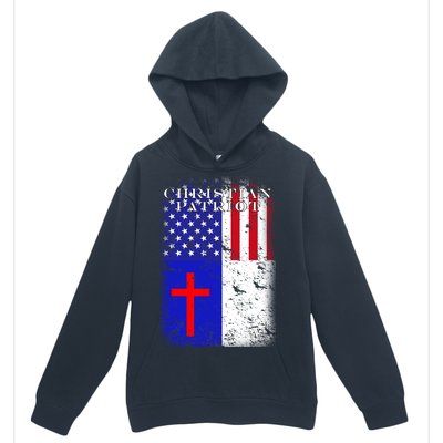 American Christian Patriot Red Cross Urban Pullover Hoodie