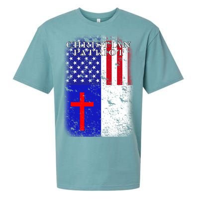 American Christian Patriot Red Cross Sueded Cloud Jersey T-Shirt