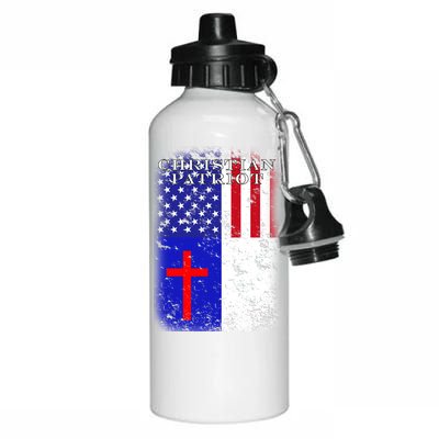 American Christian Patriot Red Cross Aluminum Water Bottle