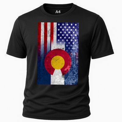 American Colorado Vintage USA Flag Performance Shirt