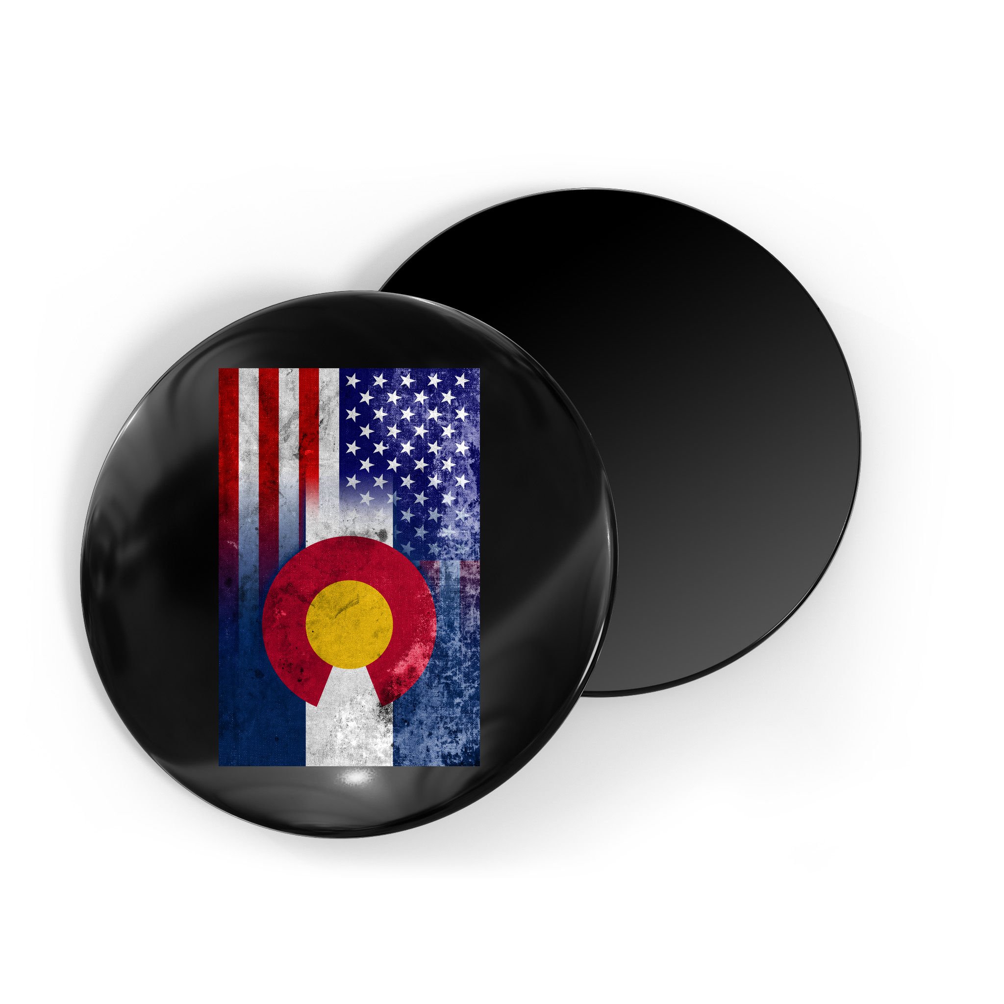 American Colorado Vintage USA Flag Magnet