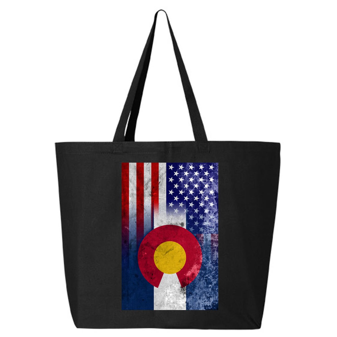 American Colorado Vintage USA Flag 25L Jumbo Tote