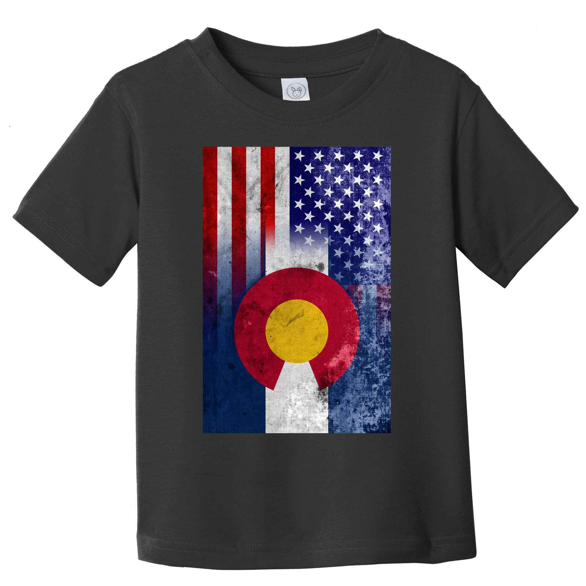 American Colorado Vintage USA Flag Toddler T-Shirt