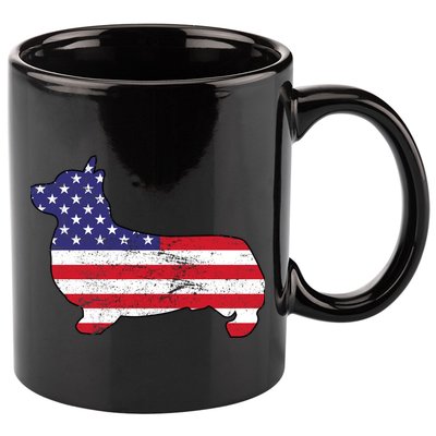 American Corgi 11oz C Handle Ceramic Mug