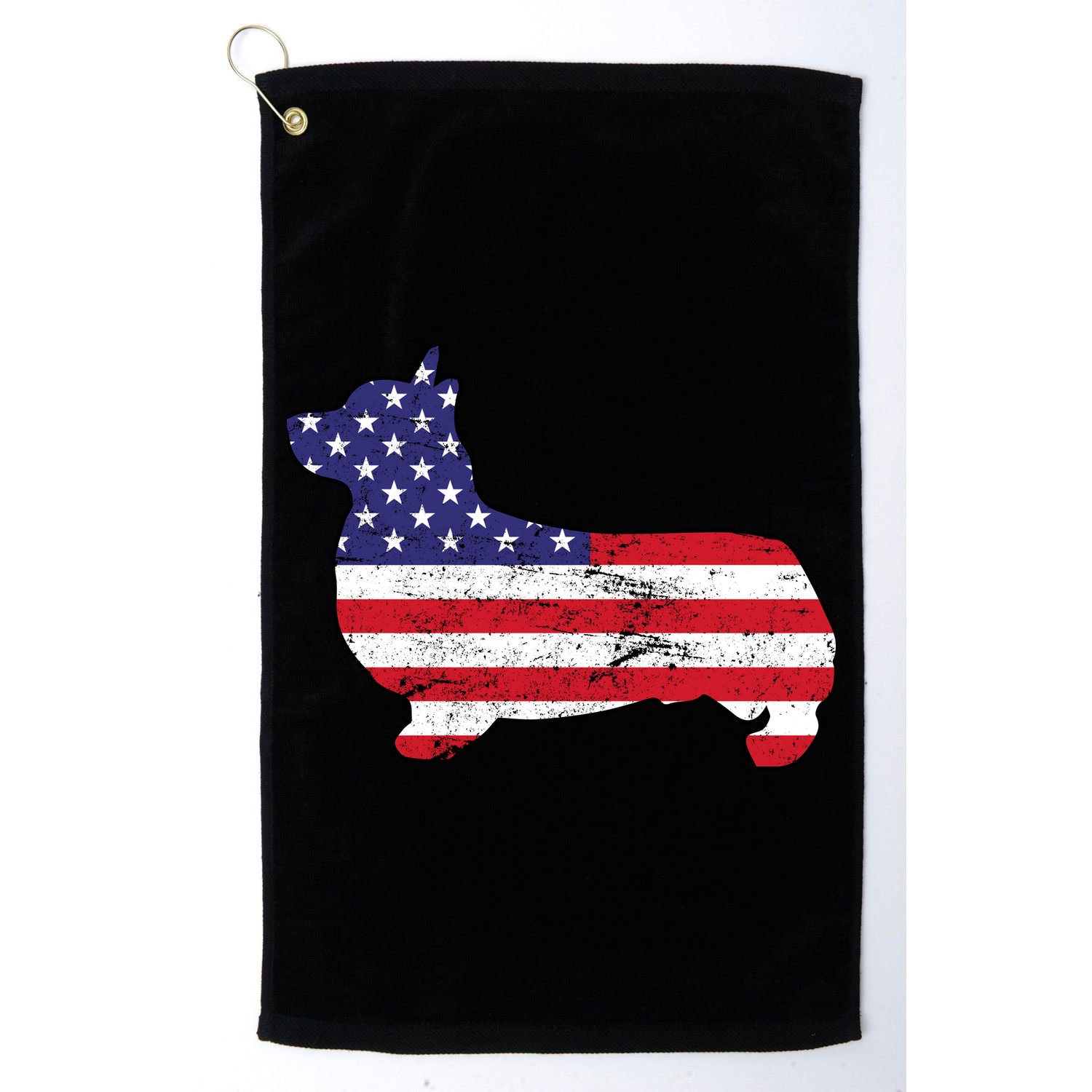 American Corgi Golf Towel