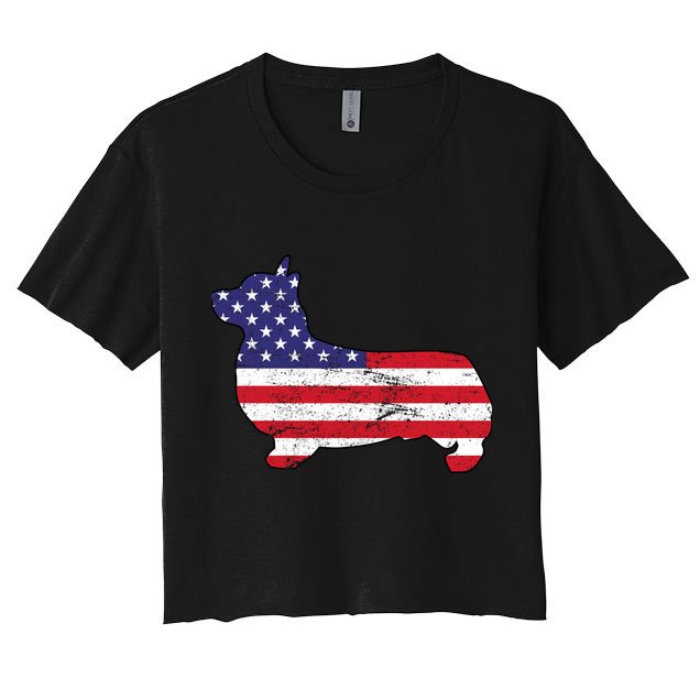 American Corgi Crop Top